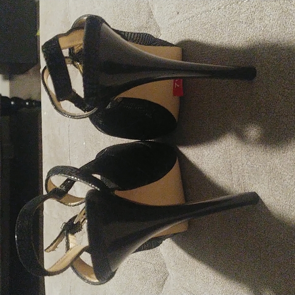 Black Leather 6" INC platform Sexy 👠 - Picture 4 of 8